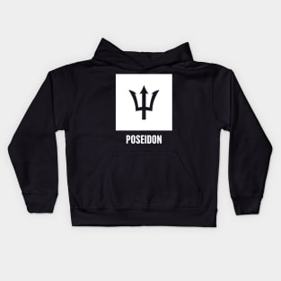 Poseidon | Greek Mythology God Symbol Kids Hoodie